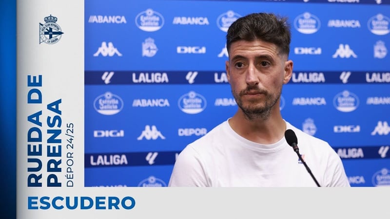 Escudero viu penalti no agarrón a Villares e Yeremay fala de Massimo Benassi como "a persoa perfecta para levar ao Dépor a Primera"