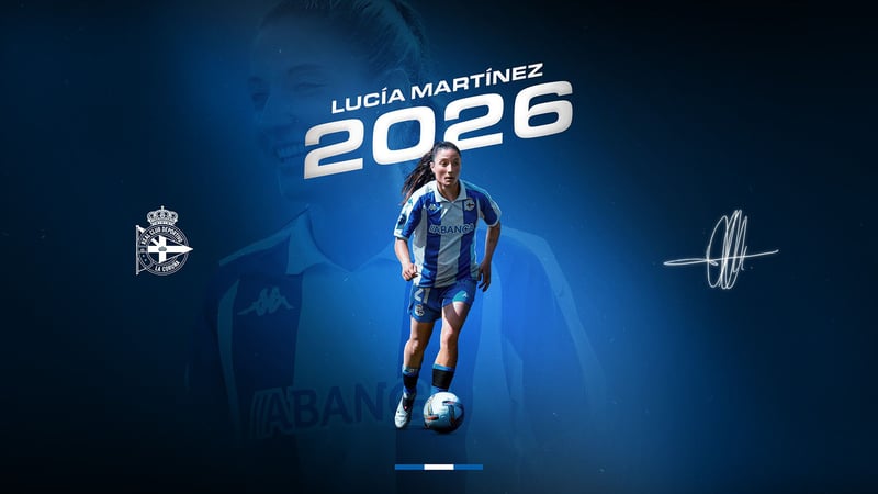 Lucía Martínez renova até xuño de 2026 polo Dépor ABANCA
