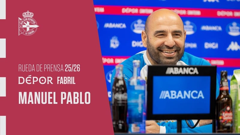 Manuel Pablo: "Traballei desde sempre buscando un estilo de xogo que se achega máis ao fútbol profesional que o resultado"