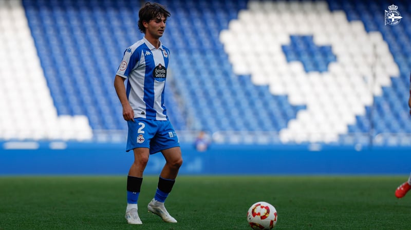 O RC Deportivo renova até 2028 a Álvaro Mardones, que xogará cedido esta temporada no Racing de Ferrol