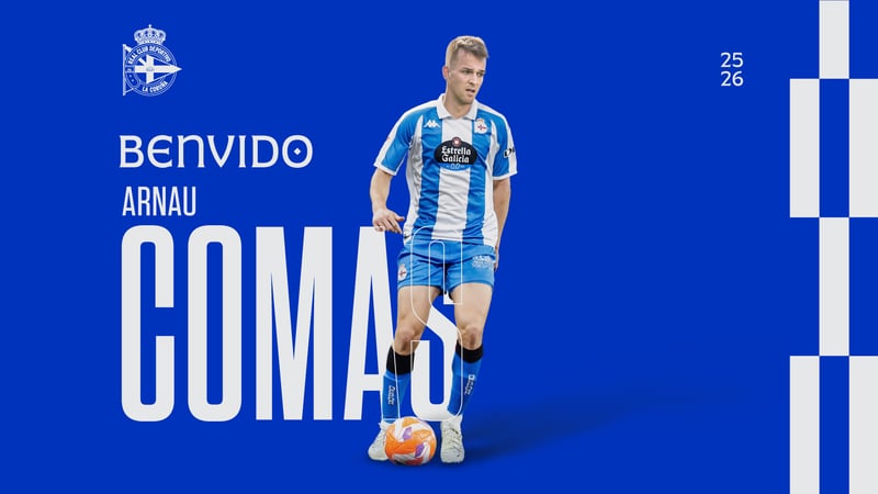 Arnau Comas reforza a zaga do Dépor até 2028
