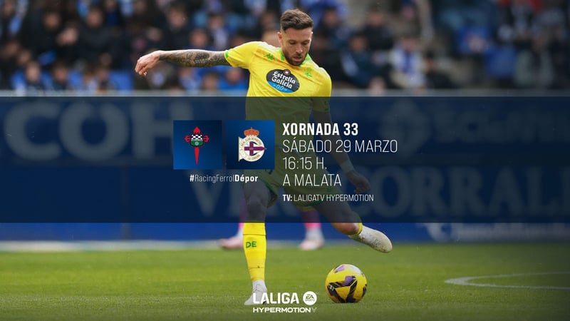 El Dépor visita A Malata el sábado 29 de marzo a las 16:15