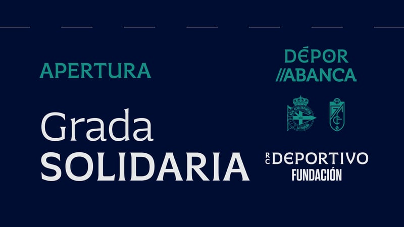 A RC Deportivo Fundación mantén activa a bancada solidaria de ABANCA-RIAZOR para o Dépor ABANCA -  Granada CF do sábado 6 ás 12:00