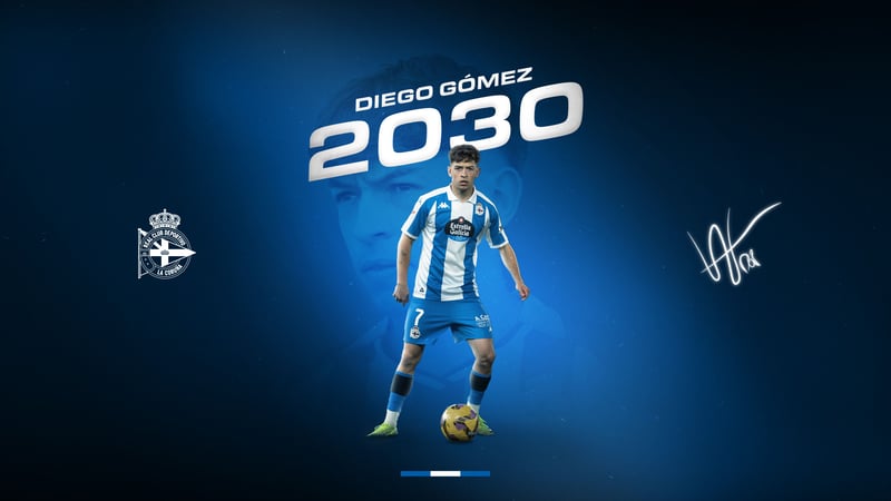 Diego Gómez renova polo Dépor até 2030