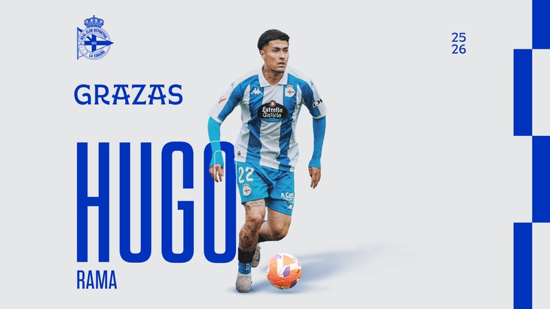 Hugo Rama conclúe a súa etapa no RC Deportivo