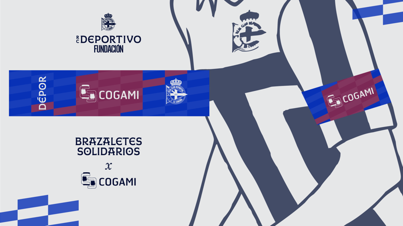A RC Deportivo Fundación destina o brazalete solidario de decembro á discapacidade