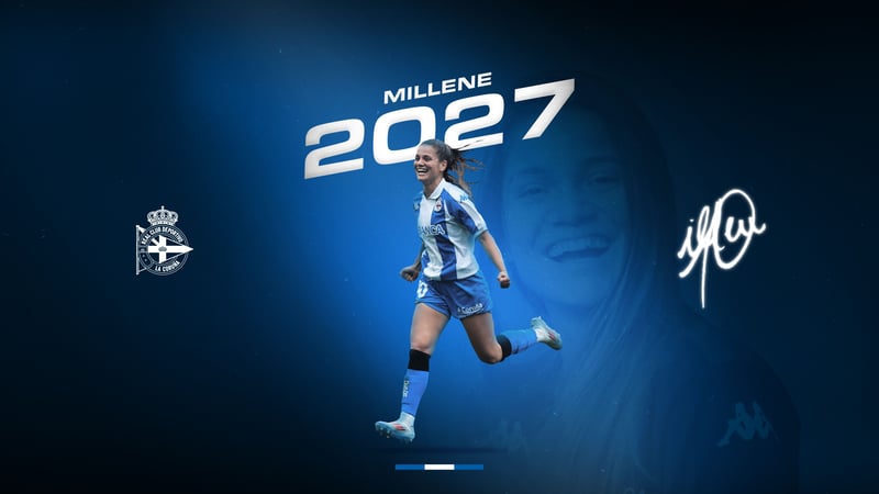 Millene Cabral renova polo Dépor ABANCA até xuño de 2027