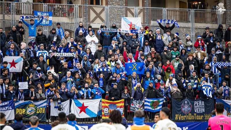 O RC Deportivo activa a prerreserva de entradas para a visita á UD Las Palmas do sábado 10 de xaneiro ás 18:30