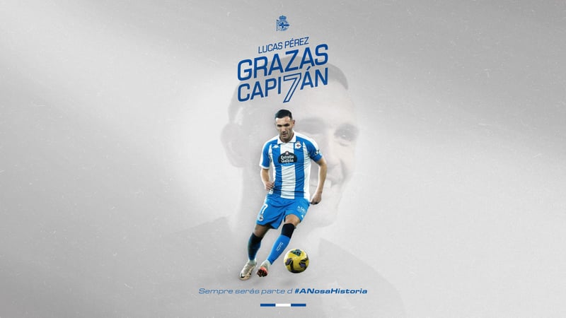Lucas Pérez abandona o Deportivo
