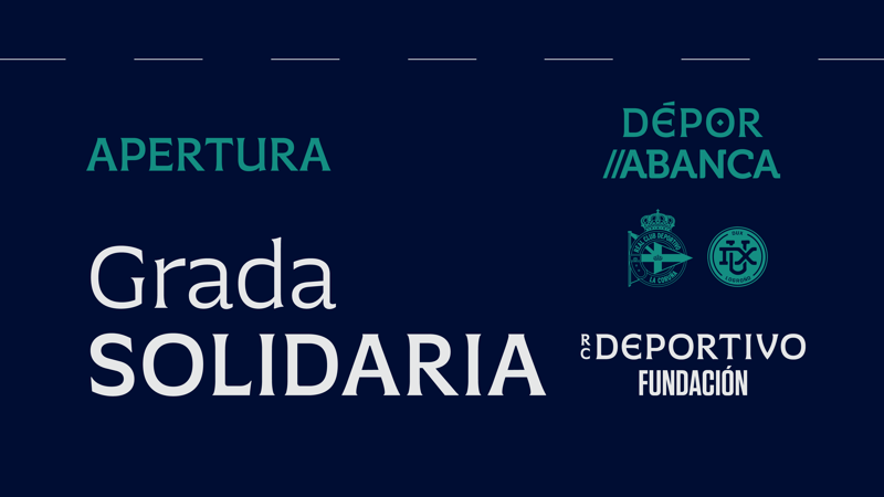 A Fundación RC Deportivo activa a Bancada Solidaria para o Dépor ABANCA - DUX Logroño deste sábado 11 de outubro