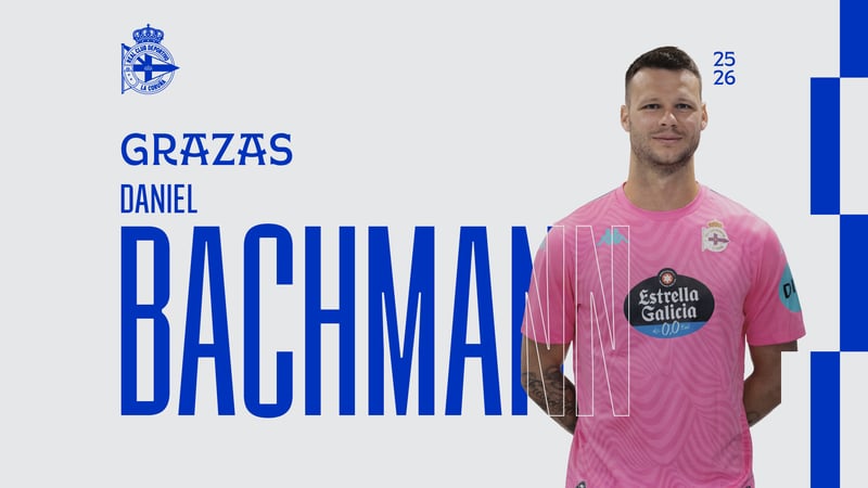 O RC Deportivo e Daniel Bachmann separan os seus camiños