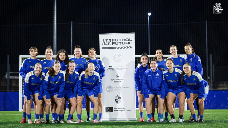 A Fundación do RC Deportivo acolle a primeira actividade do proxecto europeo 'Her Futbol Future' no Dépor Training Center