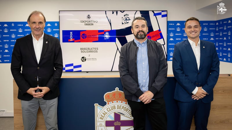 A Fundación RC Deportivo lanza 'Brazeletes Solidarios', un proxecto para dar visibilidade a causas solidarias durante toda a temporada