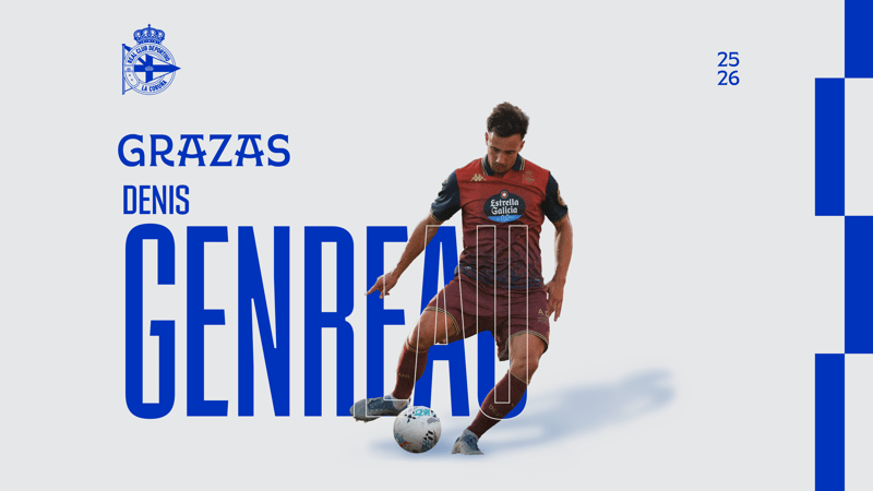 El RC Deportivo y Denis Genreau separan sus caminos