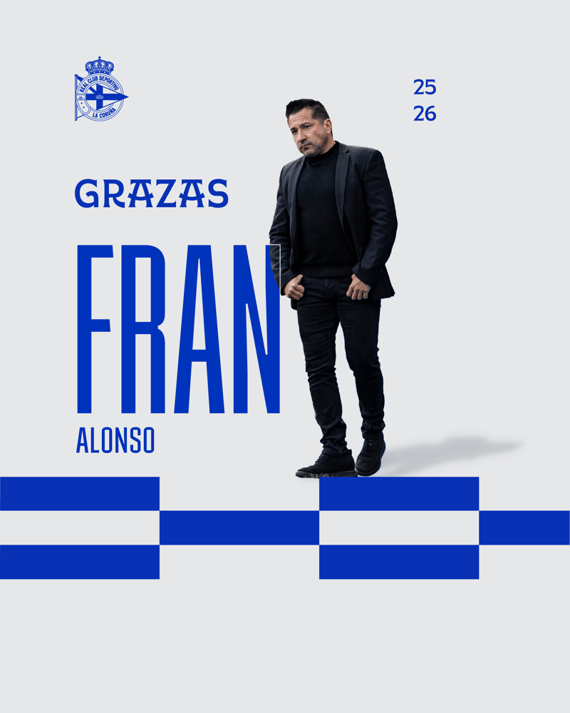 Fran Alonso non seguirá no banco do Dépor ABANCA a próxima temporada