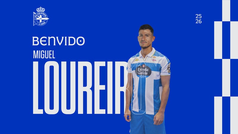 Miguel Loureiro, novo xogador do Dépor