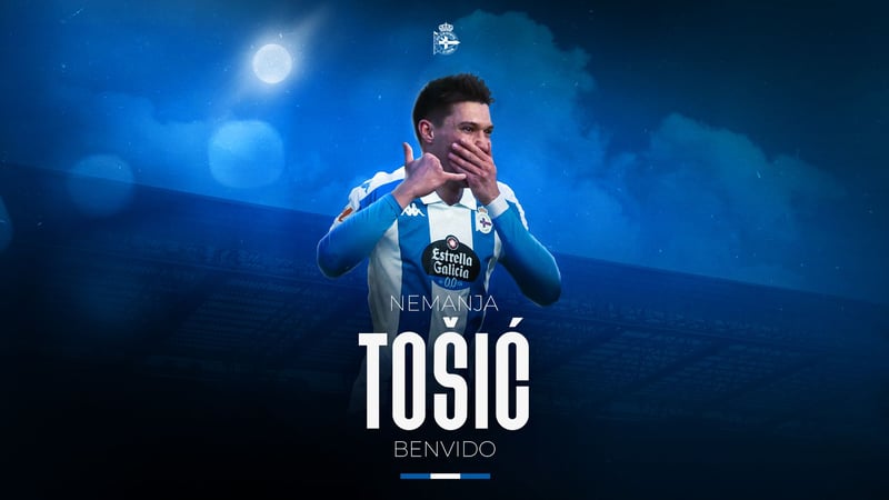 Nemanja Tošić, novo lateral zurdo do Dépor