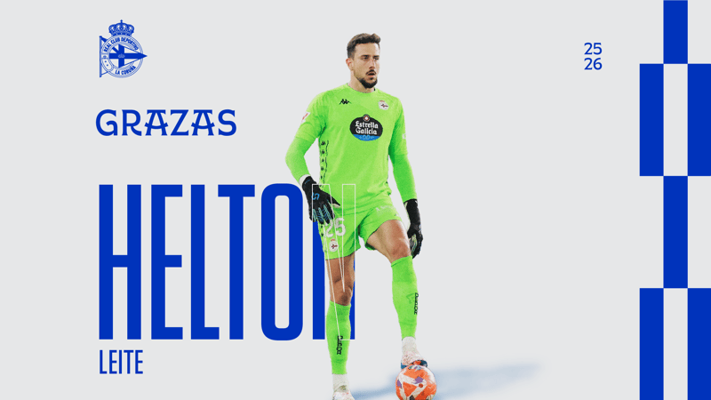 Helton Leite deixa de ser xogador do Deportivo ao pagar o Fortaleza SC a súa cláusula de rescisión