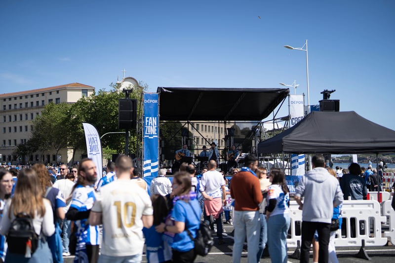 La Fan Zone de la explanada de Riazor volverá a ser el punto de encuentro del deportivismo
