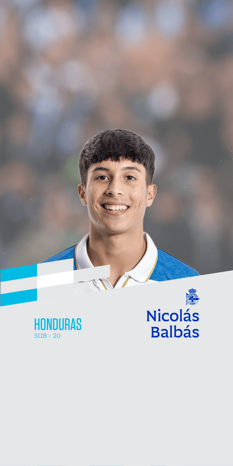 El juvenil deportivista Nico Balbas jugará con Honduras sub-20 el Torneo CONCACAF