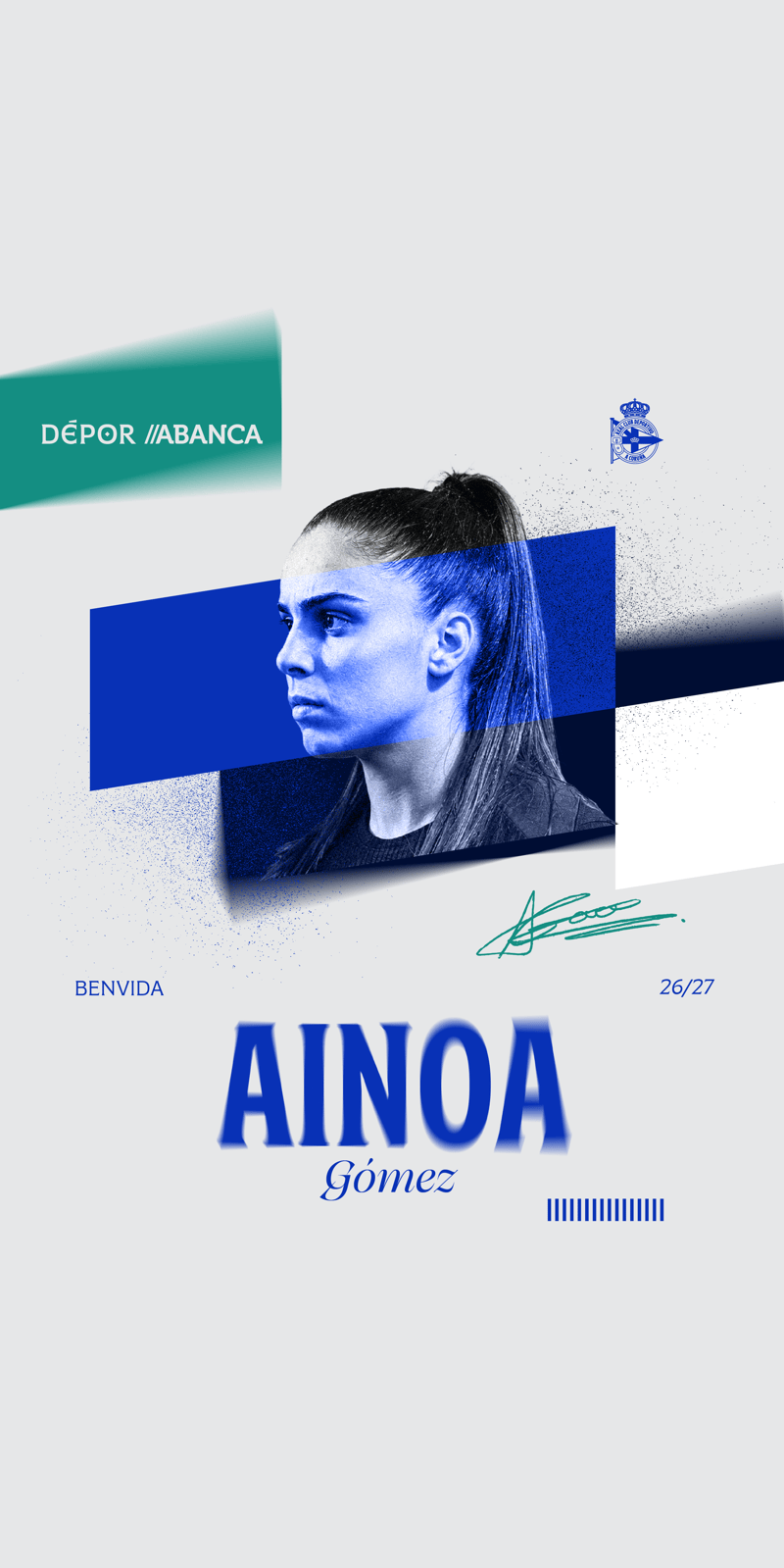 La internacional sub-19 Ainoa Gómez refuerza el centro del campo del Dépor ABANCA