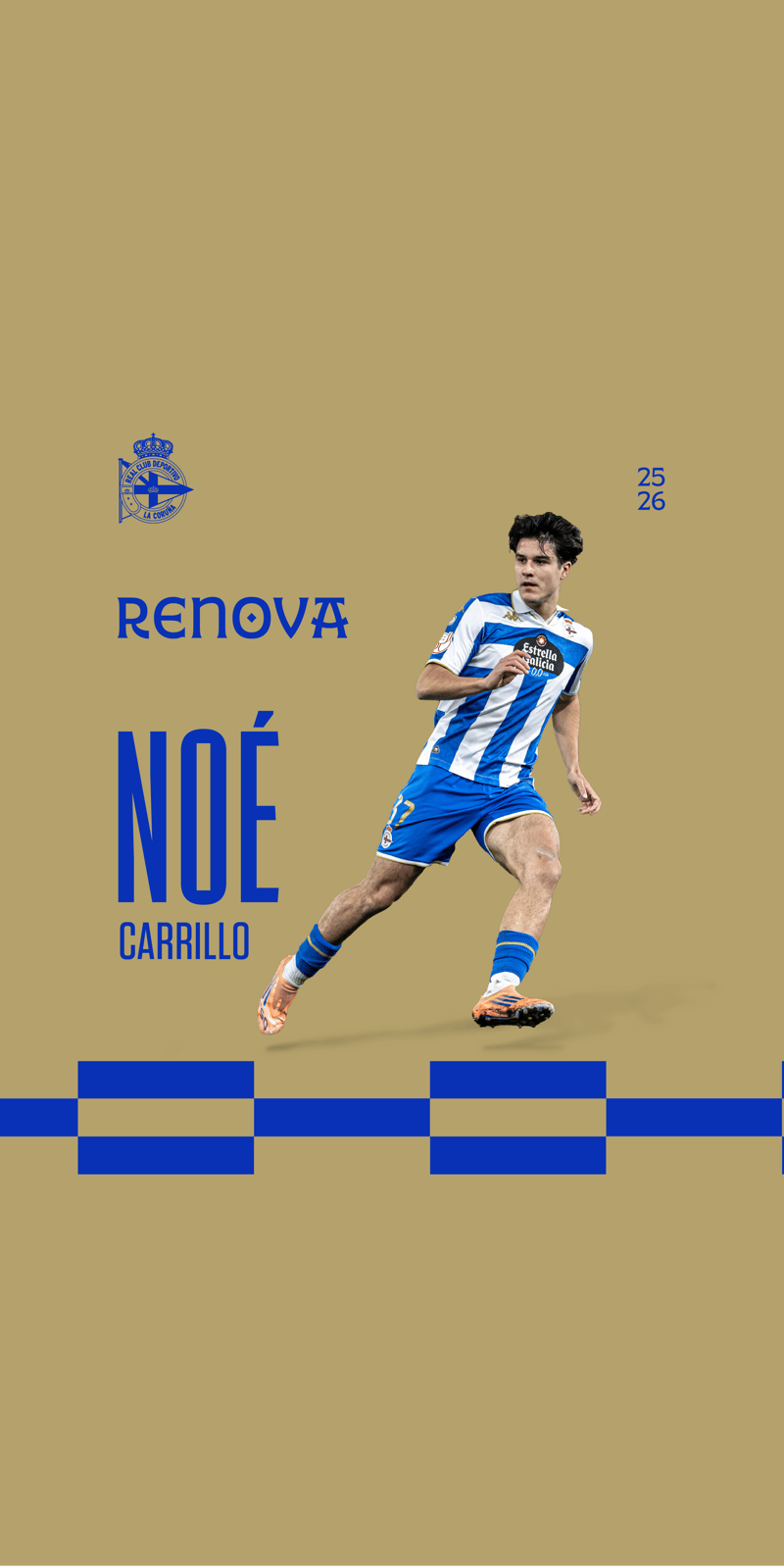 Noé Carrillo renova polo RC Deportivo ata 2029.