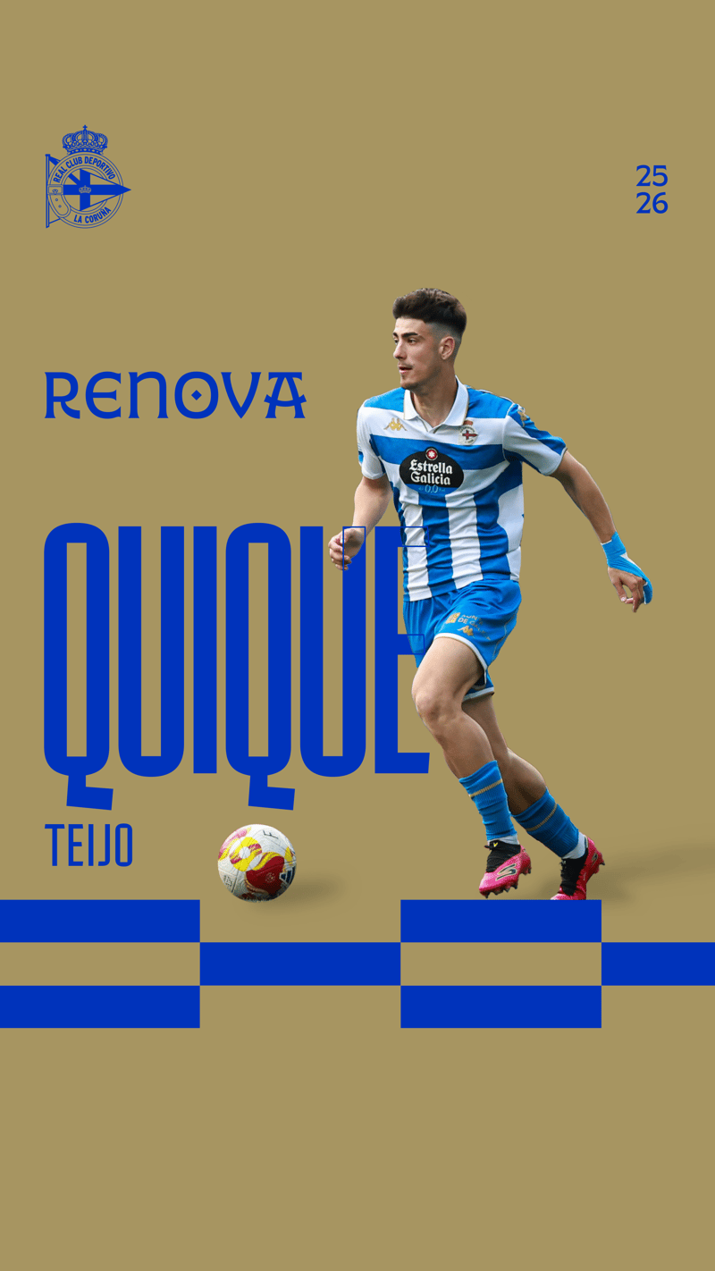 Quique Teijo renueva su contrato con el Fabril hasta 2027