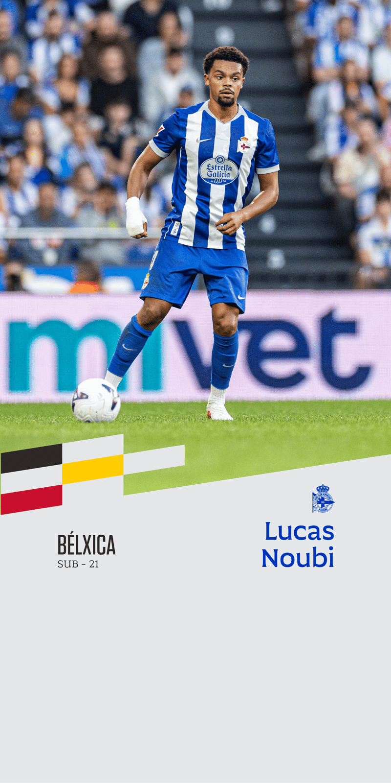 Lucas Noubi jugará con Bélgica 3 partidos clasificatorios para el Campeonato de Europa sub-21