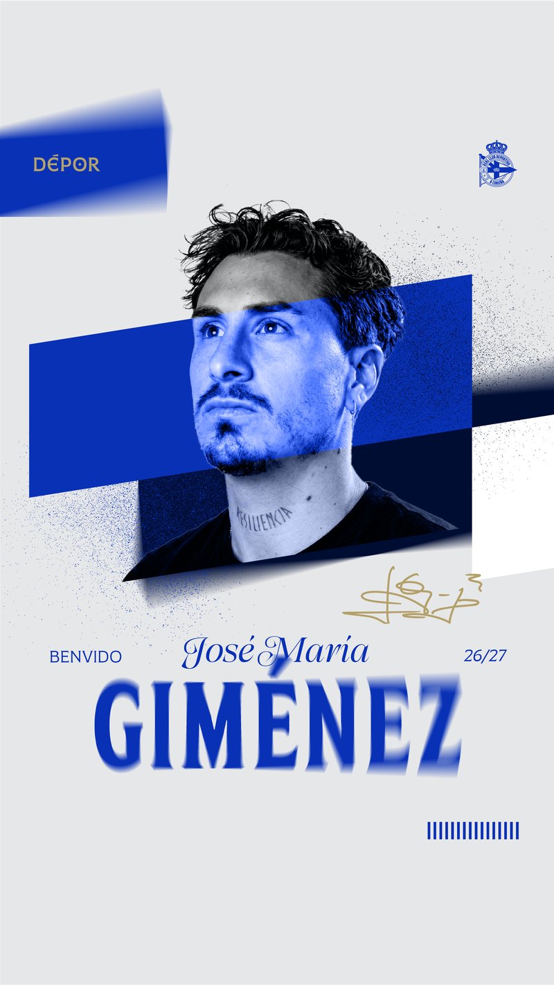 José María Giménez, nuevo jugador del Dépor