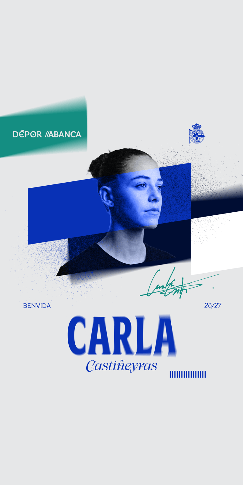 Carla Castiñeyras, juventud y proyección para la defensa del Dépor ABANCA