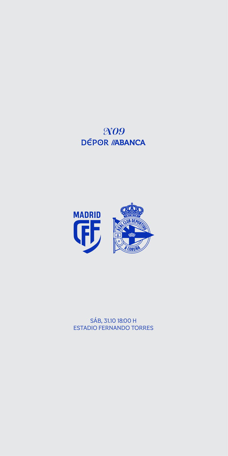 Después de visitar al Madrid CFF el sábado 31 de octubre, As Nosas recibirán al Valencia CF el lunes 9 de noviembre a las 21:00