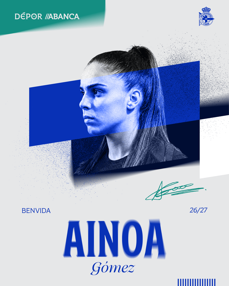 La internacional sub-19 Ainoa Gómez refuerza el centro del campo del Dépor ABANCA