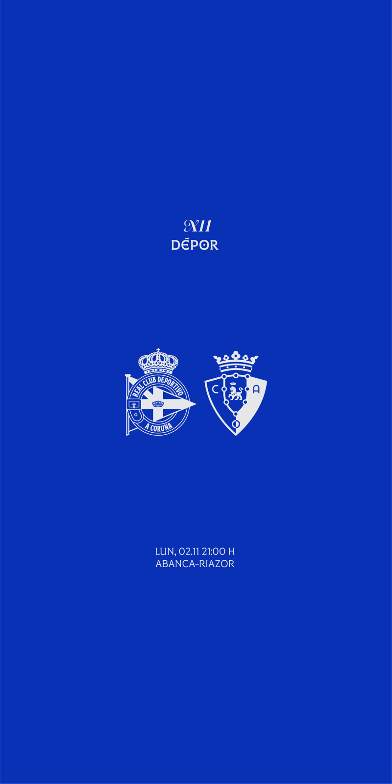 El Dépor regresa al horario del lunes el 2 de noviembre ante CA Osasuna