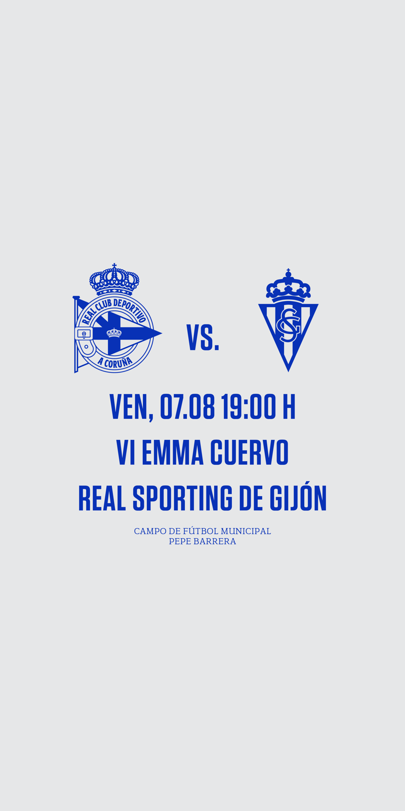 Dépor ABANCA y Sporting de Gijón conforman el cartel de la 6ª edición del Trofeo Emma Cuervo