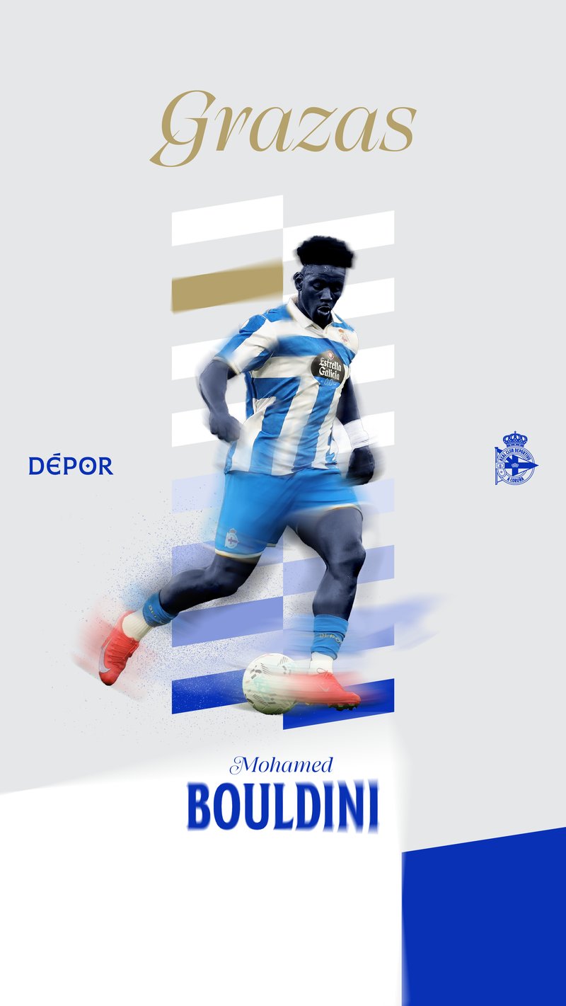 Mohamed Bouldini deixa de ser xogador do RC Deportivo