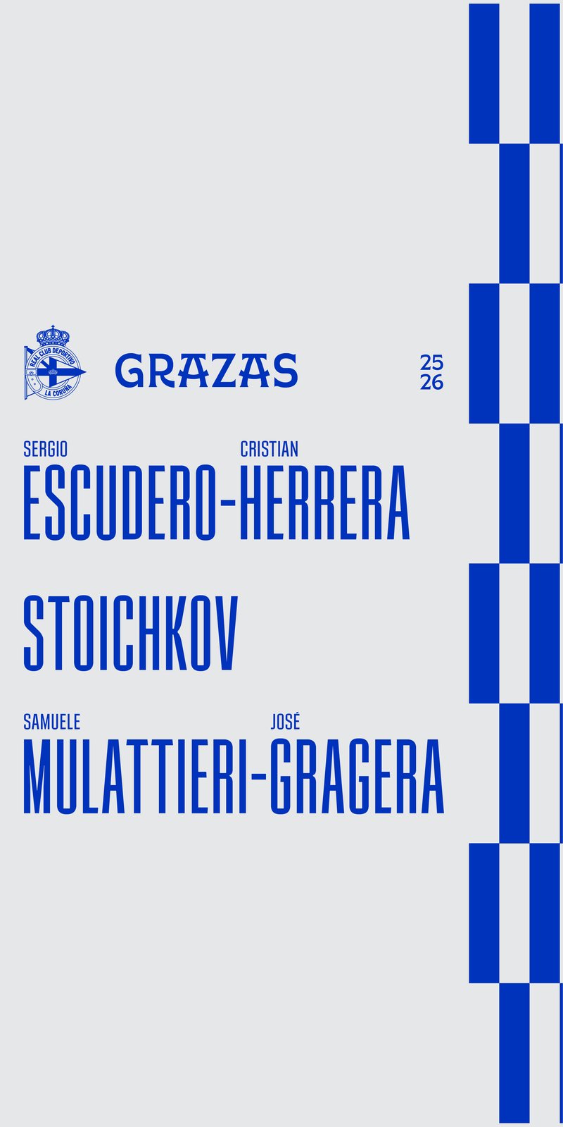 Escudero, Cristian Herrera, 'Stoichkov', Mulattieri y Gragera no continuarán en el Deportivo la próxima temporada
