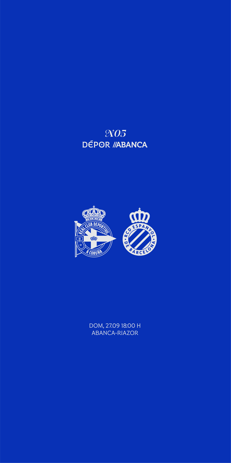 El Dépor ABANCA - RCD Espanyol, fijado el 27 de septiembre a las 18:00 en ABANCA-RIAZOR