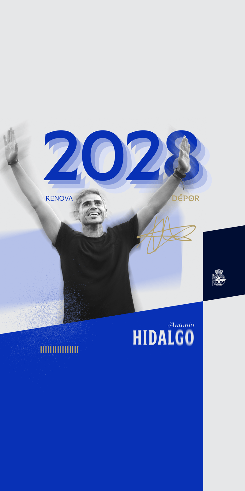 Antonio Hidalgo, técnico del Dépor hasta 2028