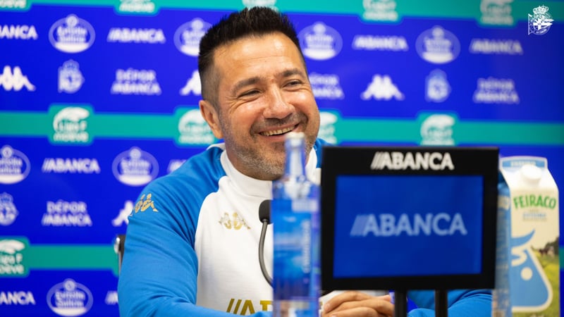 Fran Alonso, en su última rueda de prensa: "Gracias A Coruña, Gracias RC Deportivo. Siempre en mi corazón"