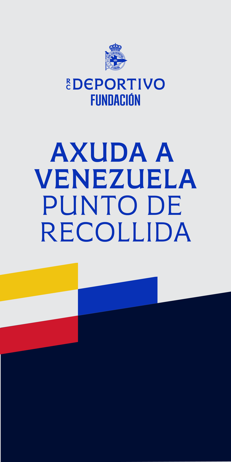 La RC Deportivo Fundación organiza una recogida solidaria de ayuda humanitaria para Venezuela en el Estadio ABANCA-RIAZOR