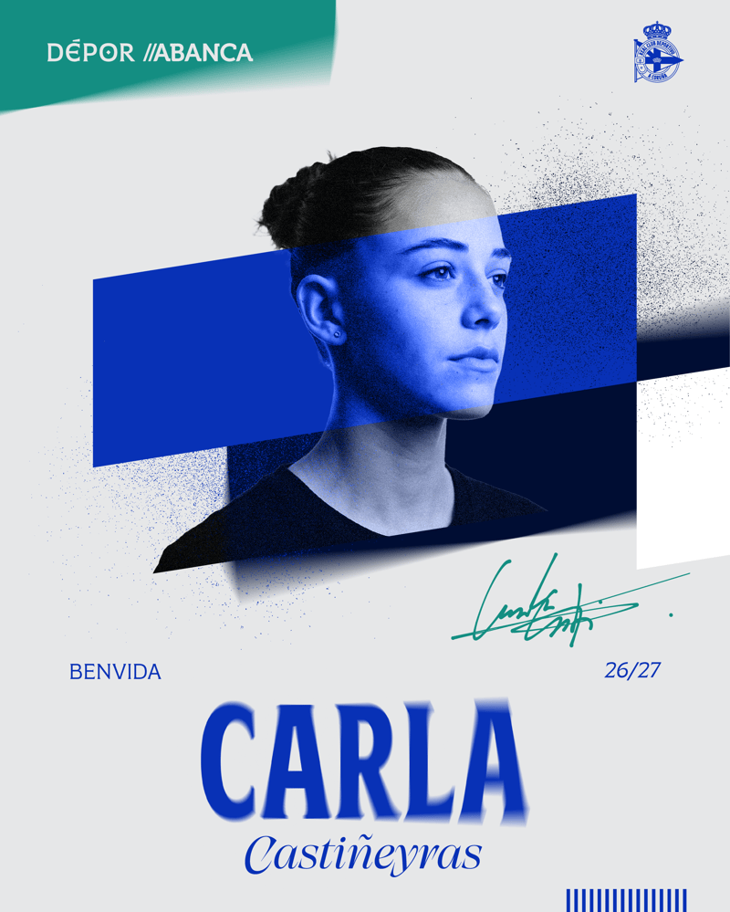 Carla Castiñeyras, juventud y proyección para la defensa del Dépor ABANCA