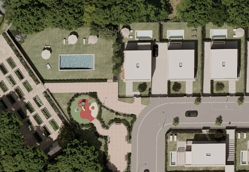 Plano de viviendas residenciales